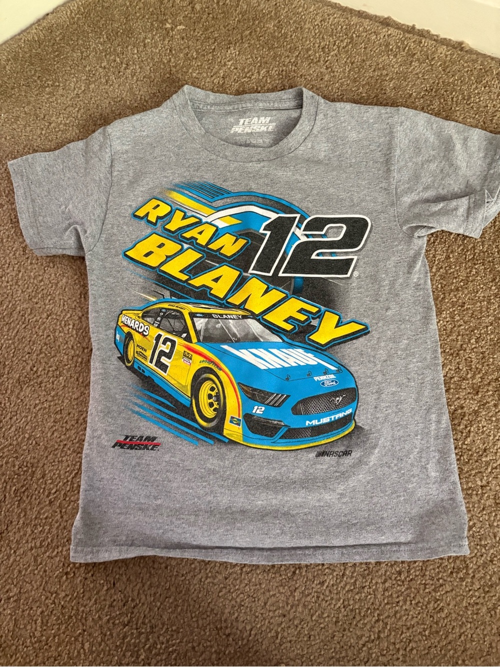 Kids' Gray Racing Graphic Tees